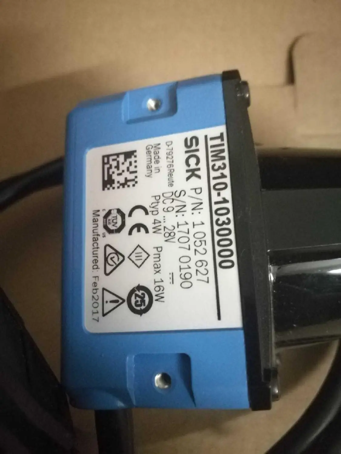 2D lidar sensor Close-up 4m мини лазерный радар TIM310-1030000/1030000S02 сканер препятствий |
