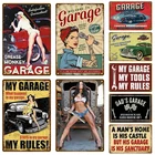 Винтажный декоративный ретро-постер для гаража