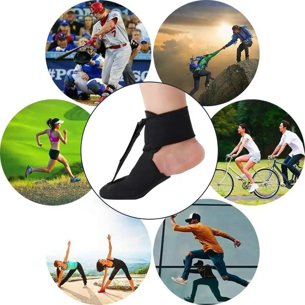 

S/M/L black adjustable plantar fasciitis night splint exercise pain relief toe foot support support stabilizer ankle protector
