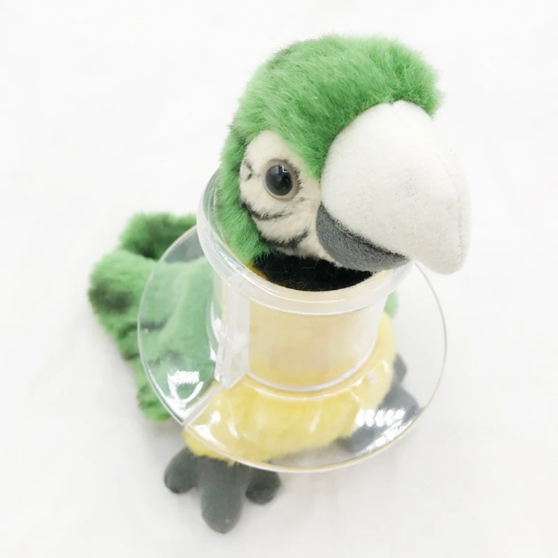 

Parrot Acrylic Tube Collar For Severe Bird Feather Plucking Neckband Restricts Neck Movement for Macaw Cockatoo African Grey