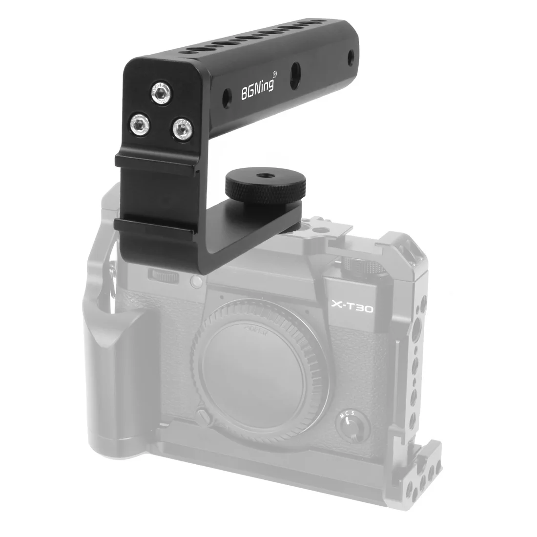 BGNing Aluminum Alloy Top Handle Grip with 1/4 3/8 Thread Cold Shoe Mount for DJI Ronin S Zhiyun Crane 2 Gimbal Stabilizer | Электроника
