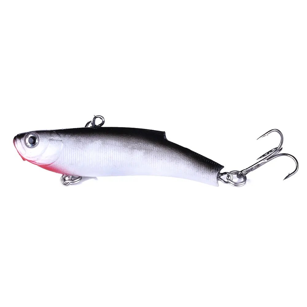 Мягкая приманка VIB для зимней подледной морской рыбалки 1 шт. 7 см 17 г свинцовая