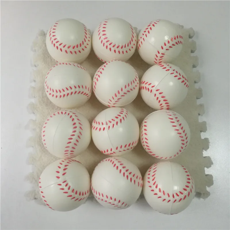 12pcs 6.3CM Anti Stress Relief Squeeze Football Baseball Basketball Tennis Soccer Soft Rubber PU Foam Ball Toys for Boys Kids - Цвет: 12pcs