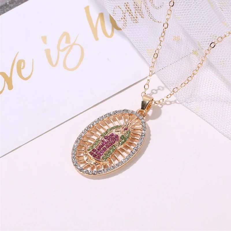 Девственная Мария Кулон Ожерелье Bijoux (украшения своими руками) с украшением в