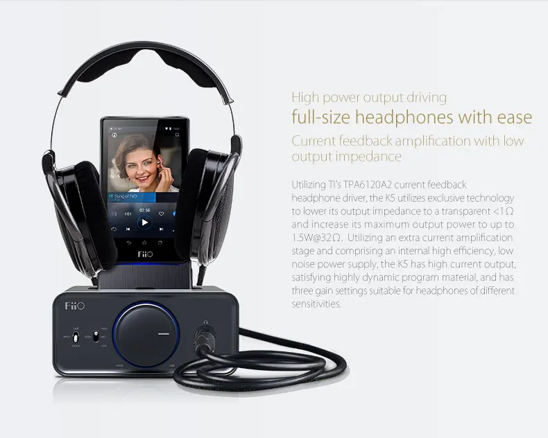 Fiio k5 Настольный усилитель плеер для x7 x5 x3 база рекомендуемый бутик X3II/X5II/X7/E17K в