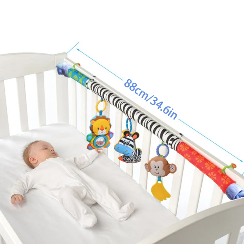 

Animal Arch Crib Toys for Infrant Activity Arch with Fascinating Toy Stimulates Babys Senses &Motor Skills Development