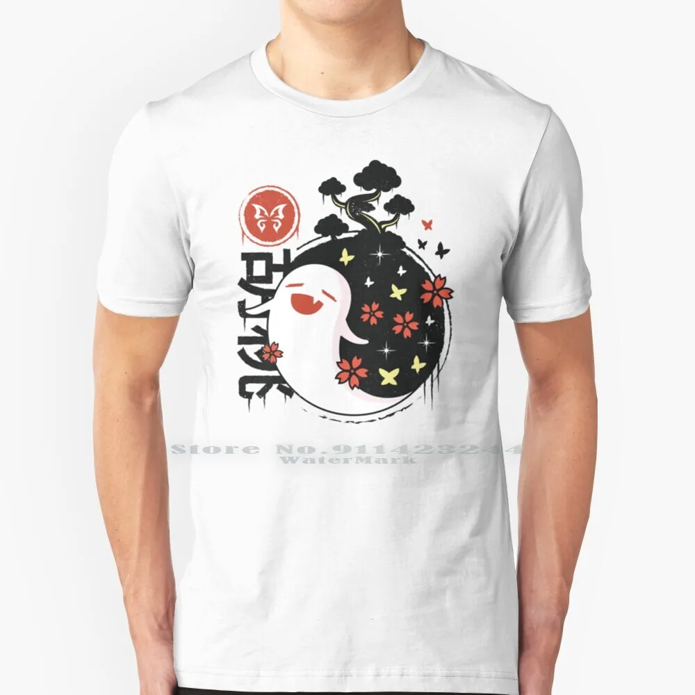 

Genshin Impact Hu Tao Ghost T Shirt 100% Pure Cotton Genshin Impact Hutao Genshin Impact Hu Tao Namecard Genshin Impact