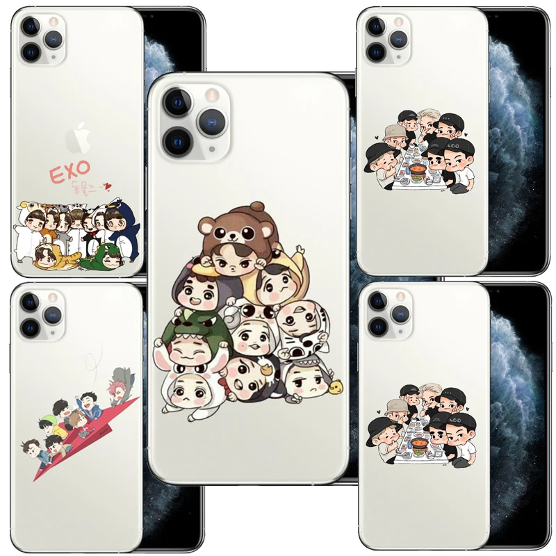 Мягкий силиконовый чехол для телефона Babaite SEHUN CHANYEOL EXO из ТПУ iPhone XSMax 8 7 6 5S 5C 8plus 6plus XR