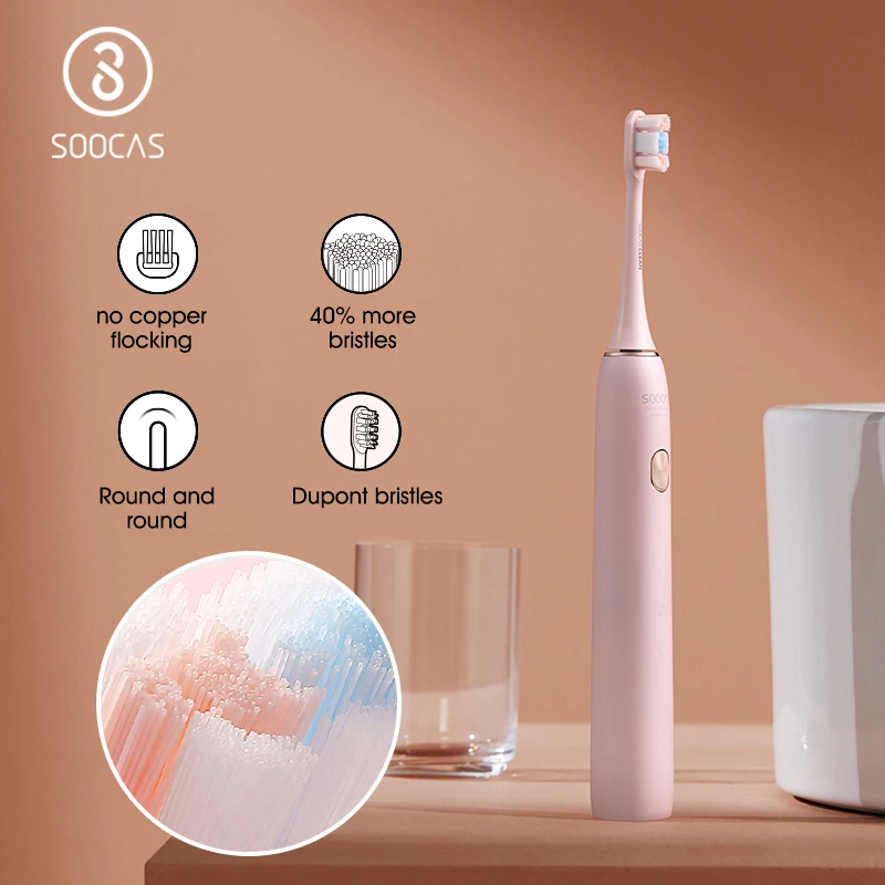 Зубная щетка электрическая SOOCAS X3U звуковая с зарядкой от USB и Bluetooth | Бытовая