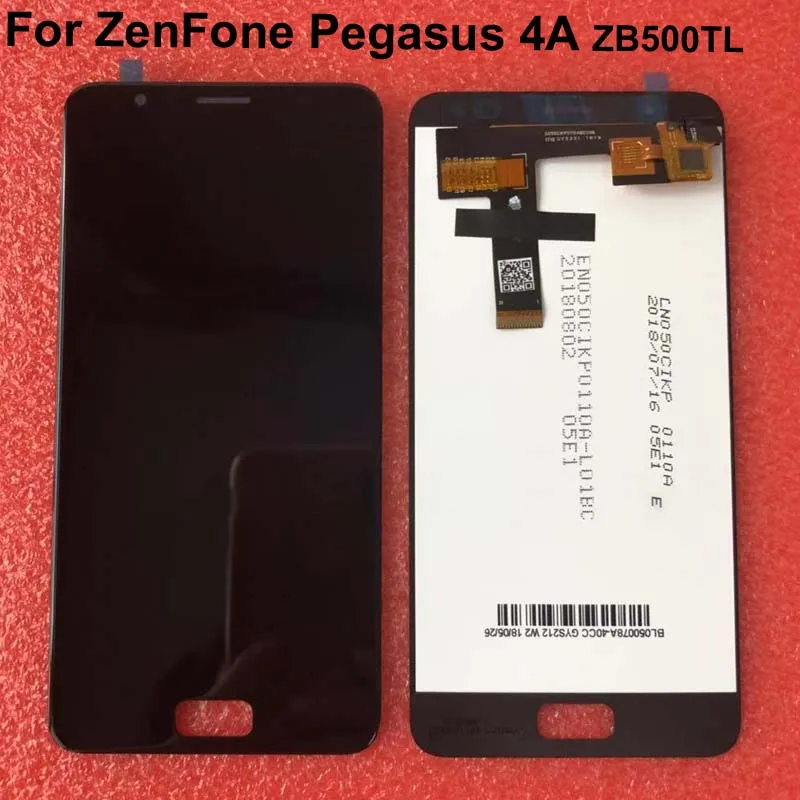 Для 5," asus ZenFone Peg asus 4A ZB500TL X00KD ЖК-дисплей+ сенсорная панель дигитайзер белый/черный