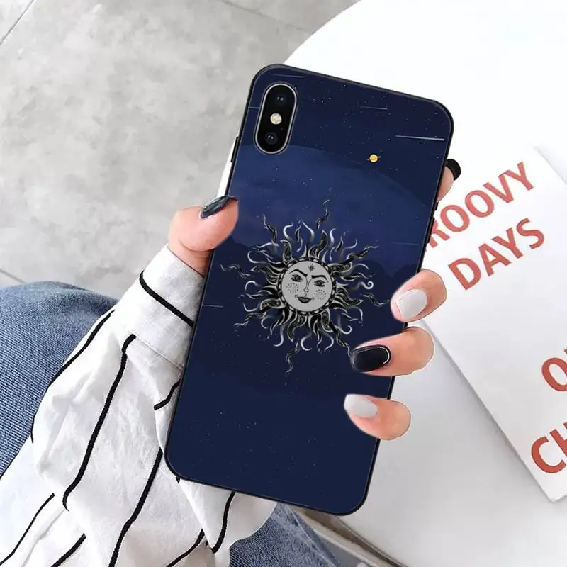 

Funny sun face Phone Case for iPhone 11 12 pro XS MAX 8 7 6 6S Plus X 5S SE 2020 XR mini