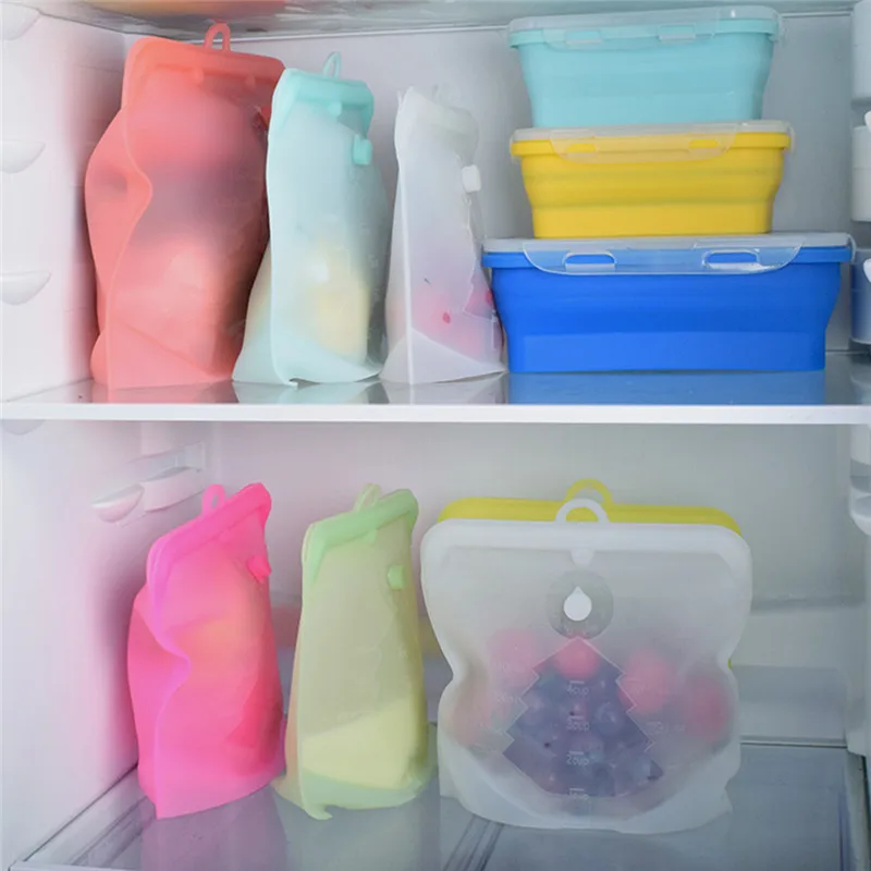 

Пищевая вакуумная упаковка Ziplock мешок Свежий запечатанный мешок многоразовый мешок для закусок контейнер для хранения овощей и фруктов