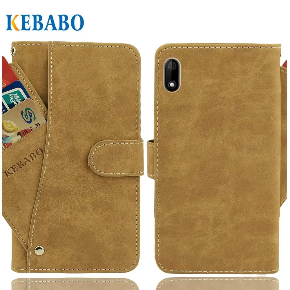 

Vintage Leather Wallet Wiko Y70 Case 5.99" Flip Luxury Card Slots Cover Magnet Stand Phone Protective Bags