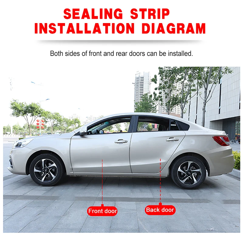 2/4 шт. для Honda Civic Седан передний левый Драйвер четырехсторонняя пресс уплотнитель