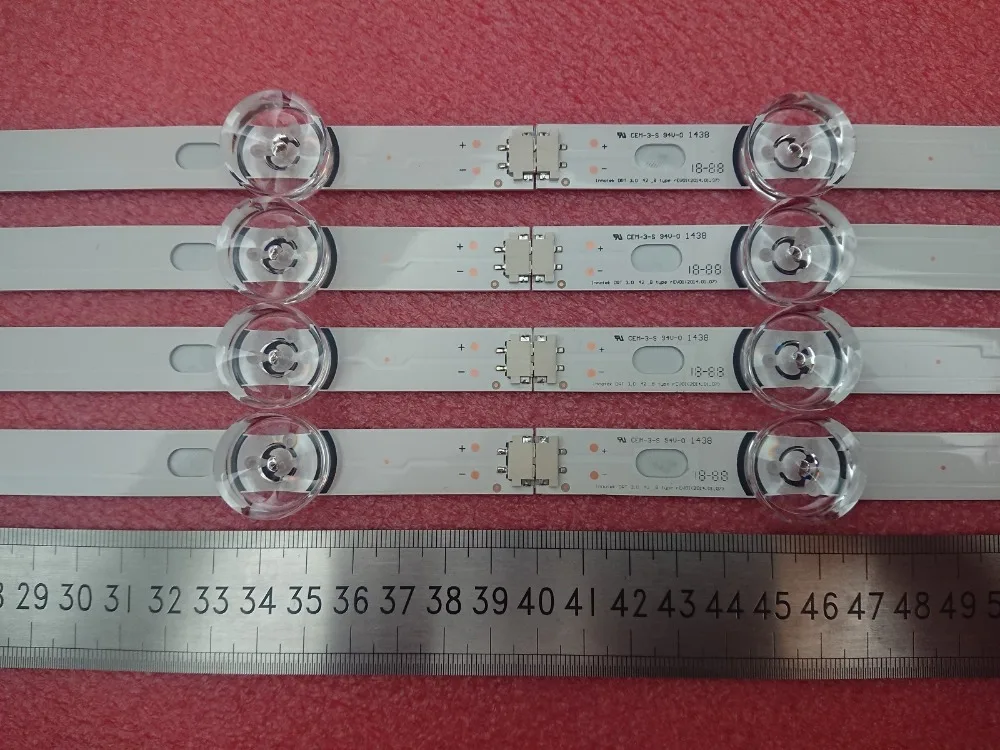 Комплект) 8 шт. светодиодный полосы для LG 42LF580V 42LB570V 42LB 42LB650V innotek DRT 3,0 42 A B 6916L-1956E 1957E 6916L-1709A 1710A