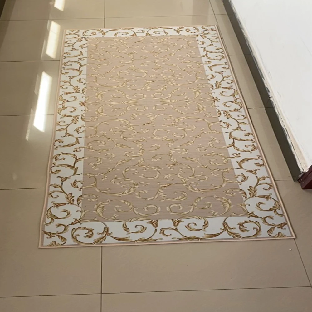 Коврик фланелевый для гостиной коридора с цветочным принтом нескользящий | Дом и