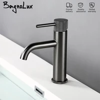 bagnolux brass gray single hole deck mounted single handle cold hot mixer sink tap basin water tapware bathroom faucet
