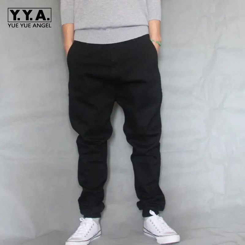 Мужские мешковатые джинсы от ведущего бренда свободные из денима с эффектом