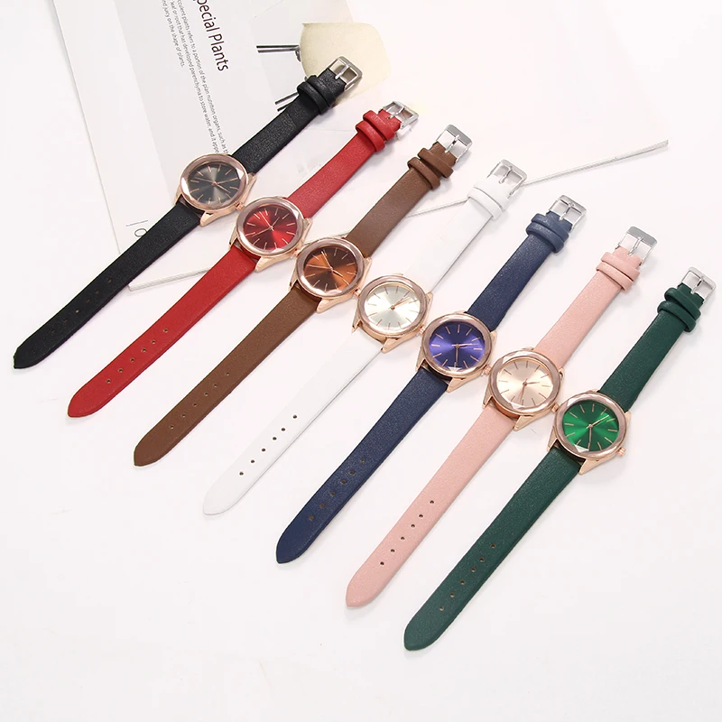 

Women's watch luxury brand women's watch leather fashion quartz watch women's clock
