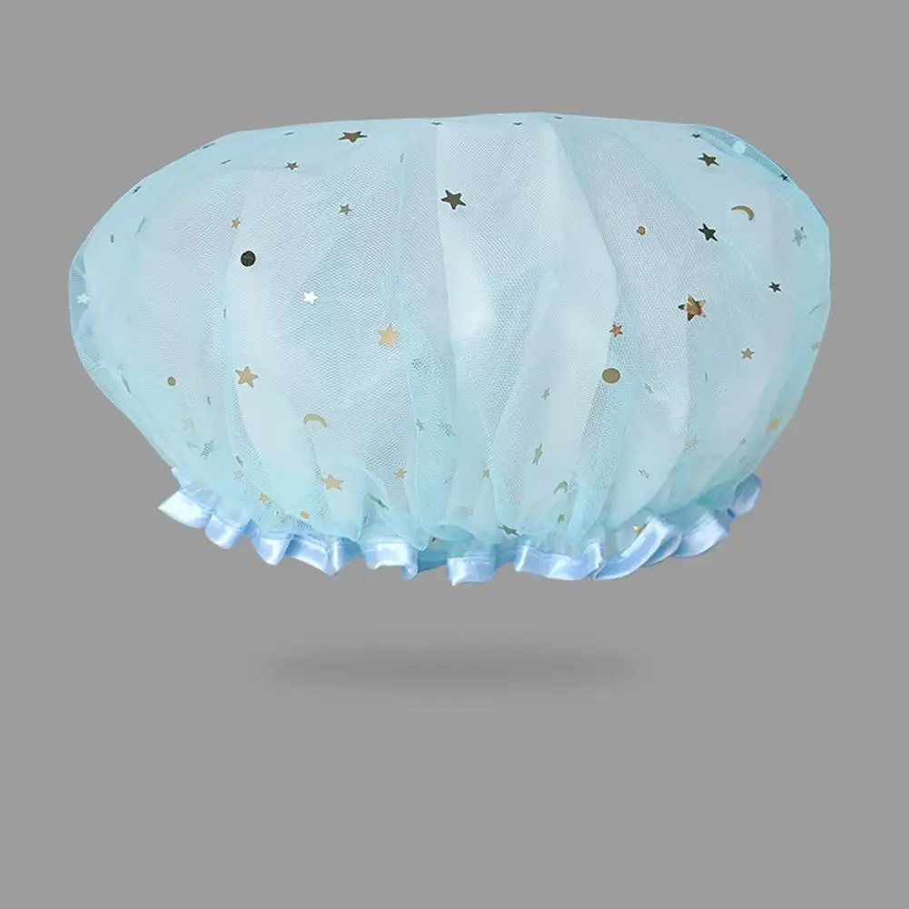 1 шт. Толстая Водонепроницаемая шапка для ванны двухслойная дизайнерская Крышка