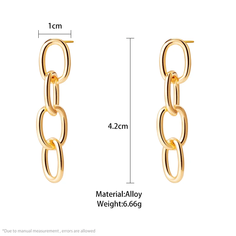 

Fashion Vintage Round Hoop Earrings For Women 2021 New Gold Metal Statement Geometric Dangle Drop Earings Trendy Brincos Jewelry