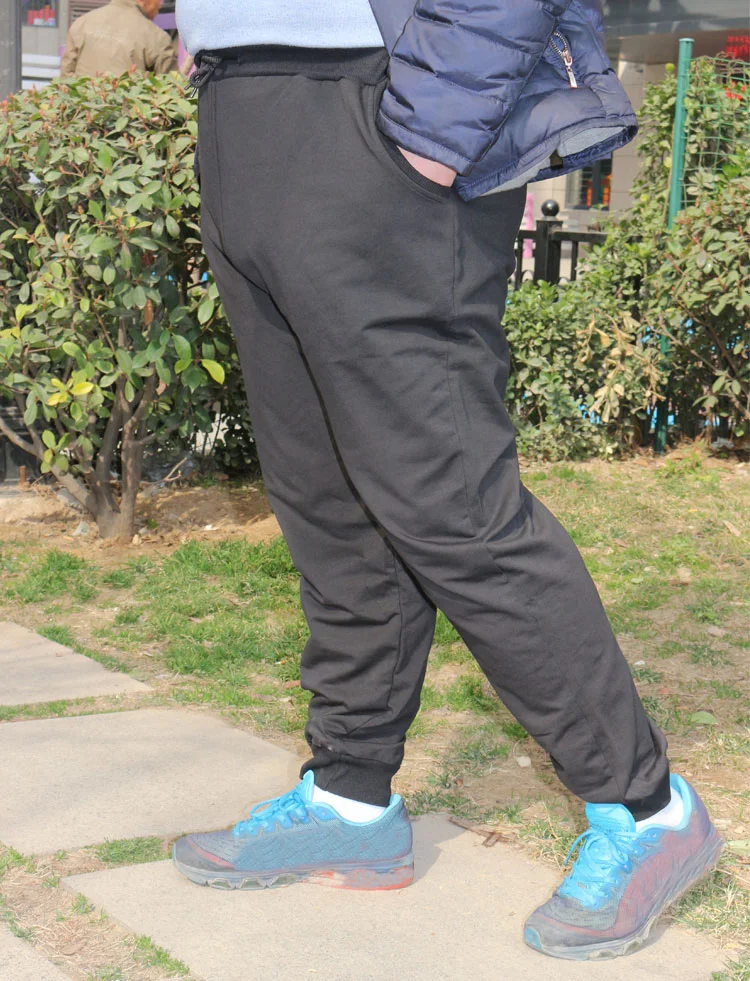 Брюки мужские спортивные эластичные Стрейчевые свободные штаны размера плюс 10XL