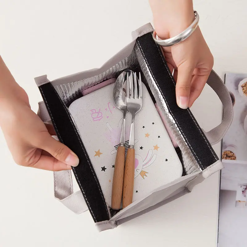 Мужская и женская переносная Изолированная Термосумка для ланча сумка еды