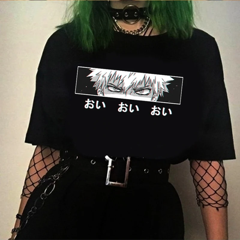 

My Hero Academia T-shirt Fashion T-shirt Boku No Hero Academia Anime kawaii Himiko Toga T-shirt Graphic Top TeesFemale Oversize