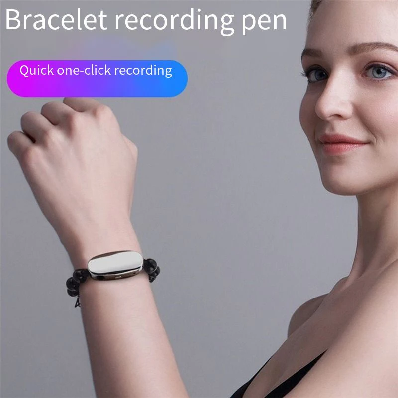 Новый MP3 плеер 8 ГБ диктофон браслет USB флэш накопитель аудио рекордер модный