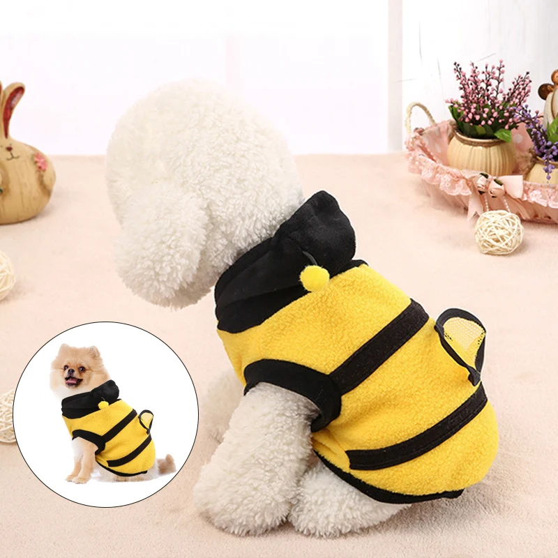 Милый зимний теплый костюм с Пчелой трансформирующий теплое флисовое пальто для