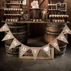 Баннер из мешковины с принтом в виде сердца, 1,5 м