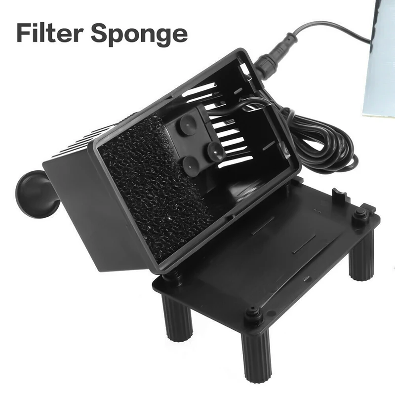 Bomba de filtro de estanque de agua alimentada por energ&iacute;a Solar, Kit de bomba de agua sumergible para jard&iacute;n, tanque de peces, rociador de piscina y fuente, 80L/H-3