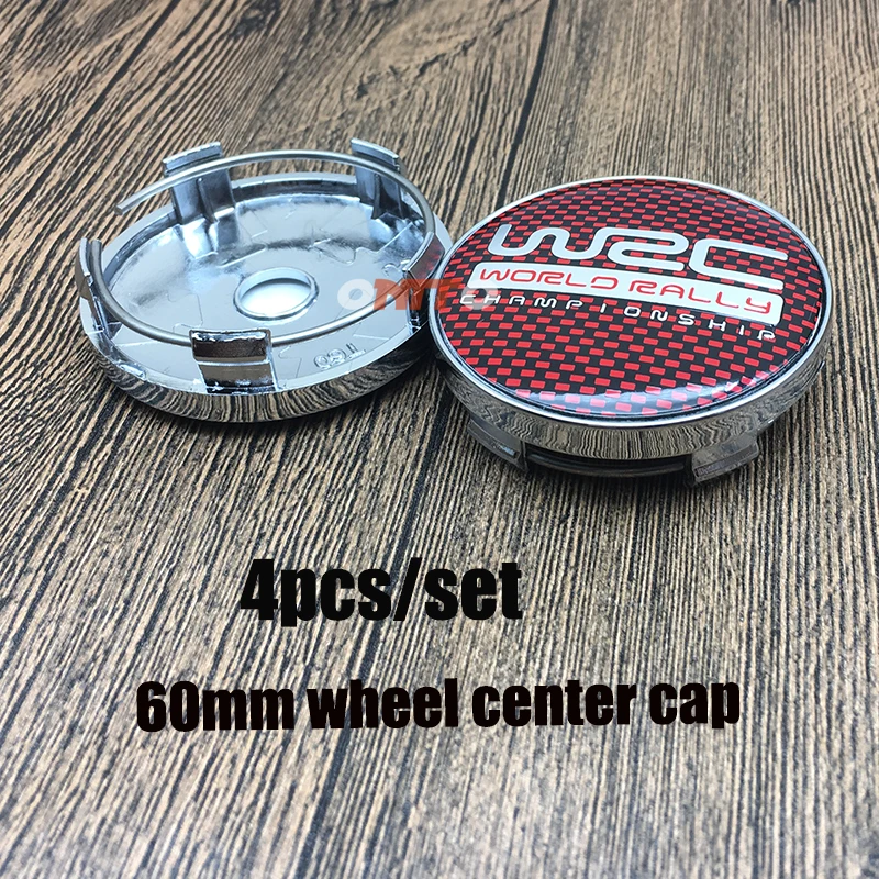 Hot Sale 4PC 60mm 2.36inch WRC logo Wheel Sticker Car Center Cap Decoration Styling Hub Centre Cover Chrome | Автомобили и