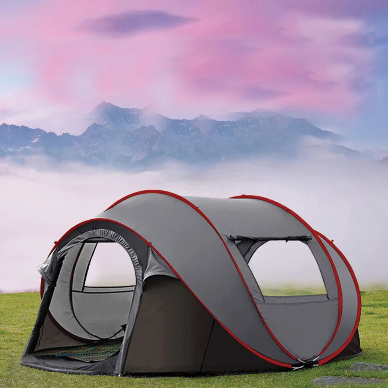 Открытый Кемпинг Палатка Водонепроницаемый Тент пляж палатка открытый 3 4