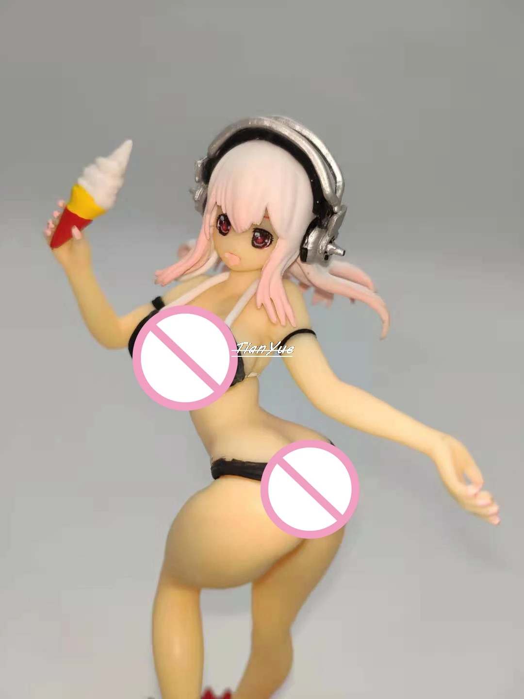 

Super Sonico Bikini ver. with icecream PVC Sexy Figure Model Toys 15cm