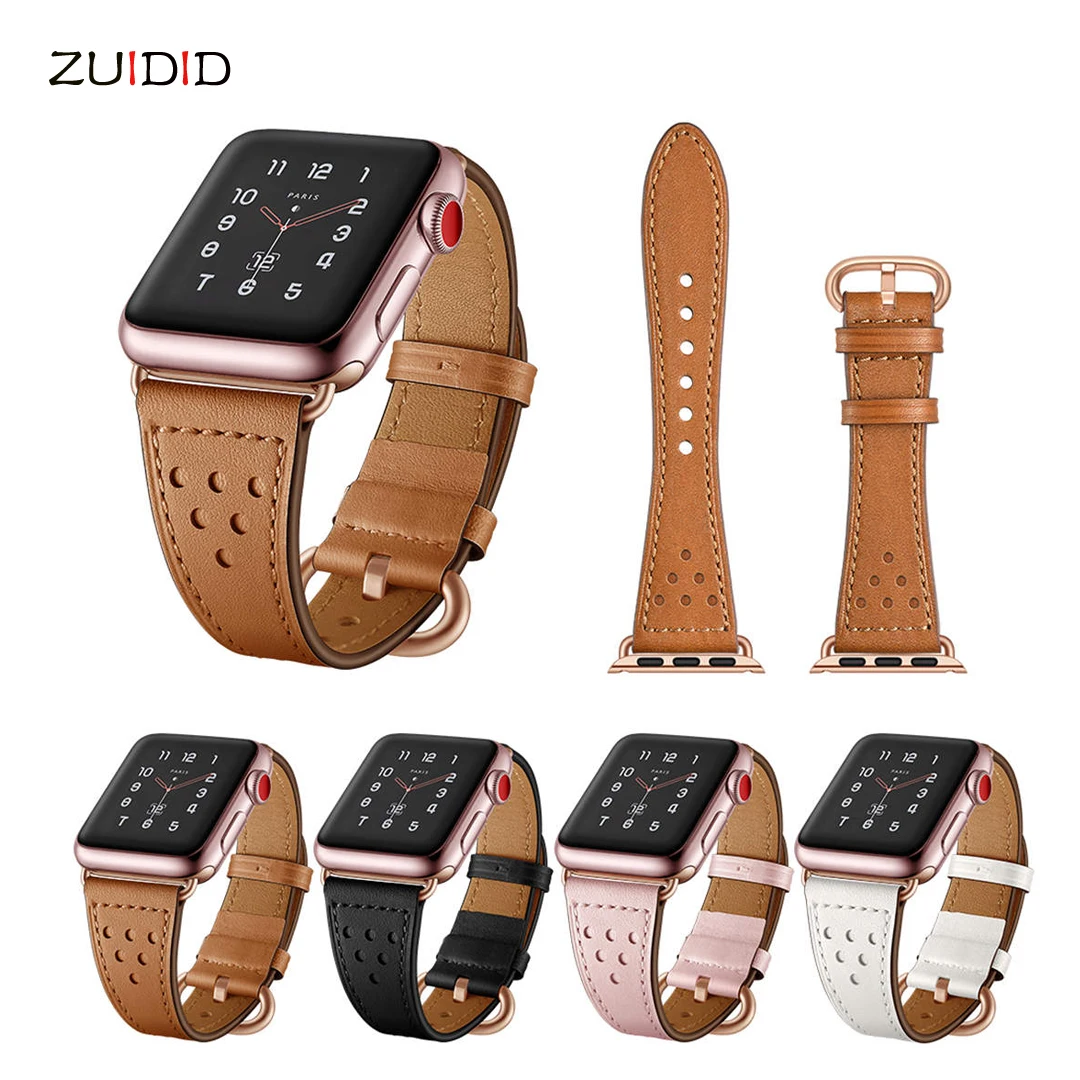 

Genuine Leather Loop For iwatch 6 SE 5 4 3 2 1 Strap For Apple Watch Band 38mm 42mm 40mm 44mm Small Waist Watchband Bracelet