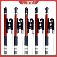 lommi 5pcs 44 pernambuco wood violin bow light weight meticulously crafted lightning fast ox horn frog white horse hair