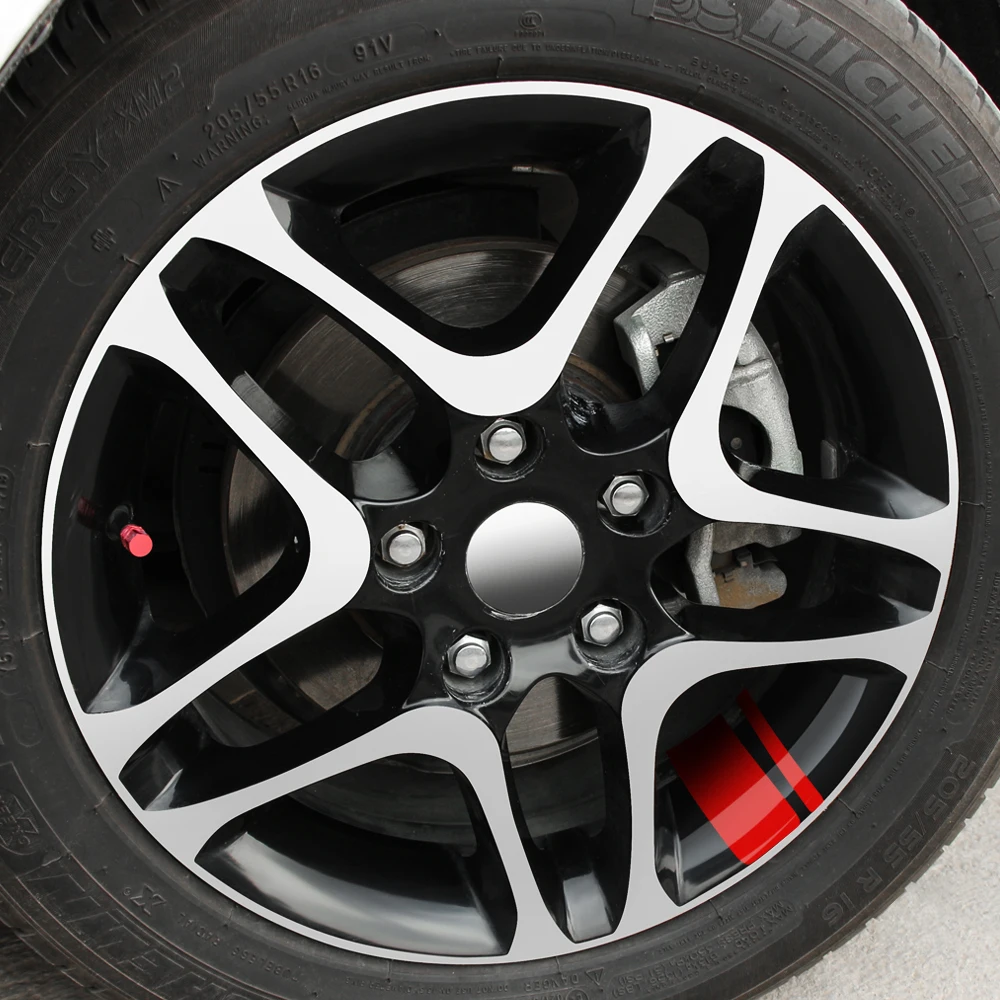 6 шт. светоотражающие наклейки на обод колеса автомобиля автомобильный Стайлинг