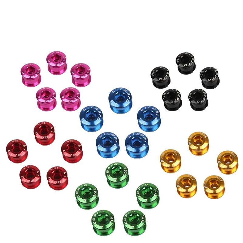 Litepro 1 Pcs MTB Bike Chainring Bolt Single Speed Disc Screws Gold/Sliver/Purple/Blue/Red/Black/Green/Pink Iamok | Спорт и