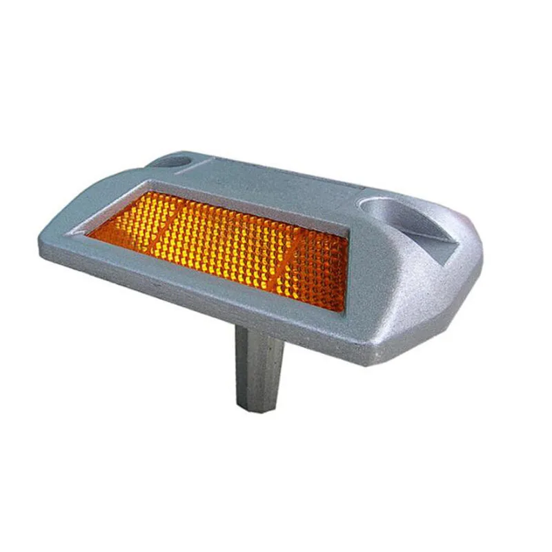 Алюминиевый Дорожный светильник с желтым отражателем ПММА солнечный