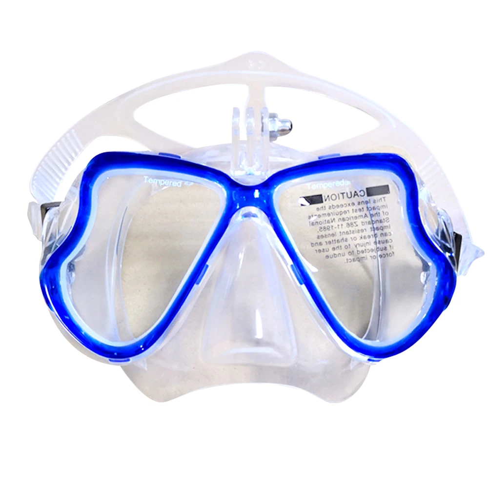 

Diving Mask Face Glasses Mount Scuba Goggles for GoPro Camera Silicone Diving Glass for Swimming Surfing Snorkeling