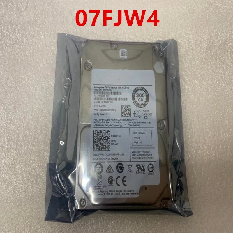 

Original New HDD For Dell 300GB 2.5" SAS 12 Gb/S 64MB 15000RPM For Internal HDD For Server HDD For 07FJW4 ST300MP0005