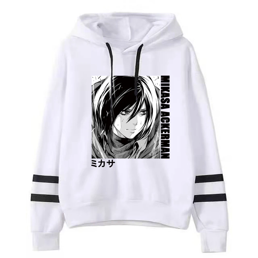 Mikasa Ackerman Attack on Titan Hoodies Sweetshirt Loose Harajuku Hoody Casual Hoodie Women