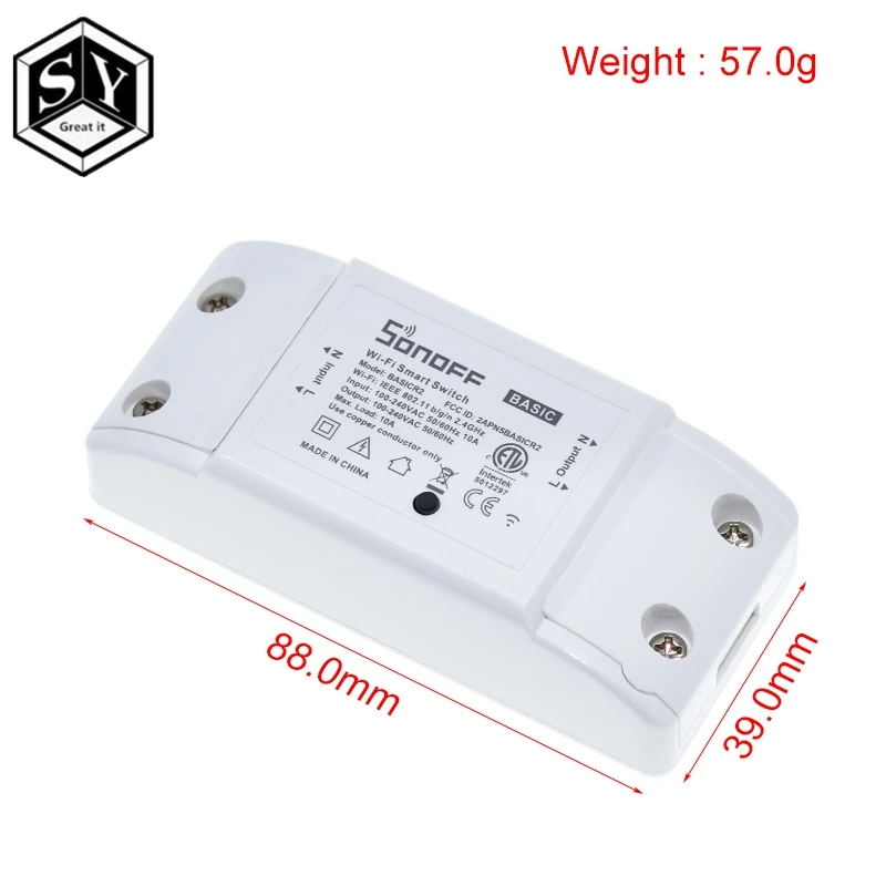 Умный светильник ключатель Itead Sonoff с поддержкой Wi Fi и Alexa|power module|bread boardmodule 5v |