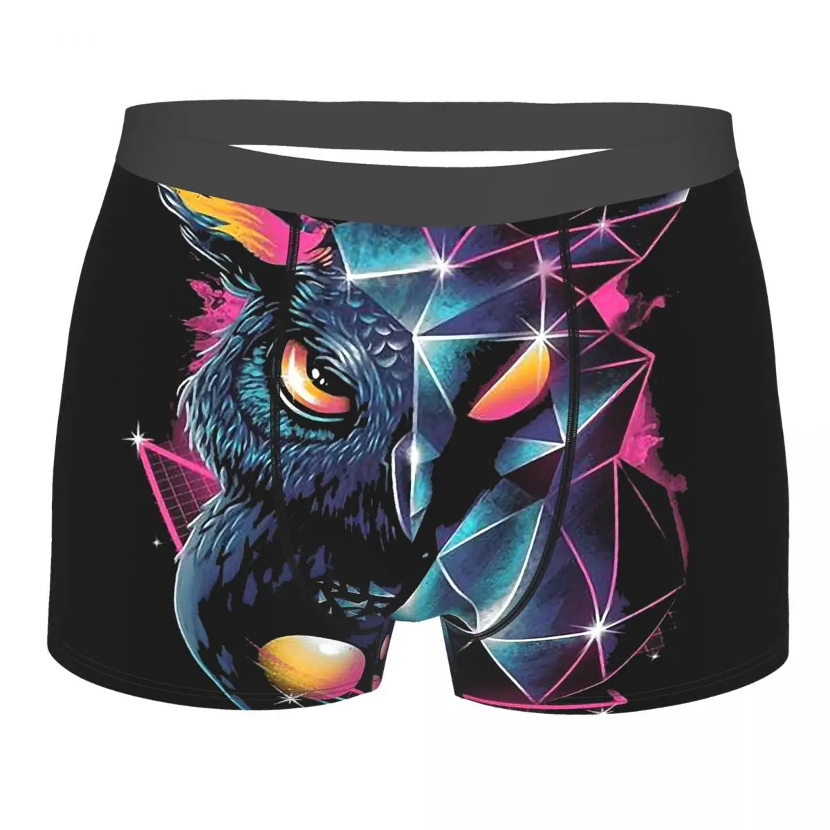 

Red Owl Owl Cat Animal Underpants Breathbale Panties Man Underwear Print Shorts Boxer Briefs