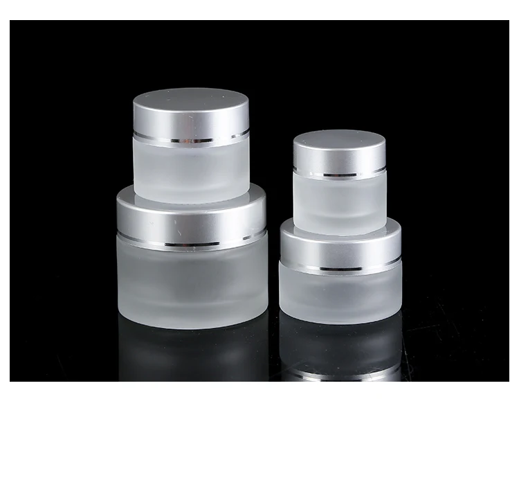 

5G 10G 15G 20G 30G 50G 100G Frosted Glass Refillable Ointment Bottles Empty Cosmetic Jar Pot Eye Shadow Face Cream Container
