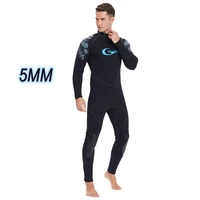 yonsub 5mm neoprene wetsuit men scuba diving suit one piece and close body hunting surfing swimsuit underwater triathlon suit