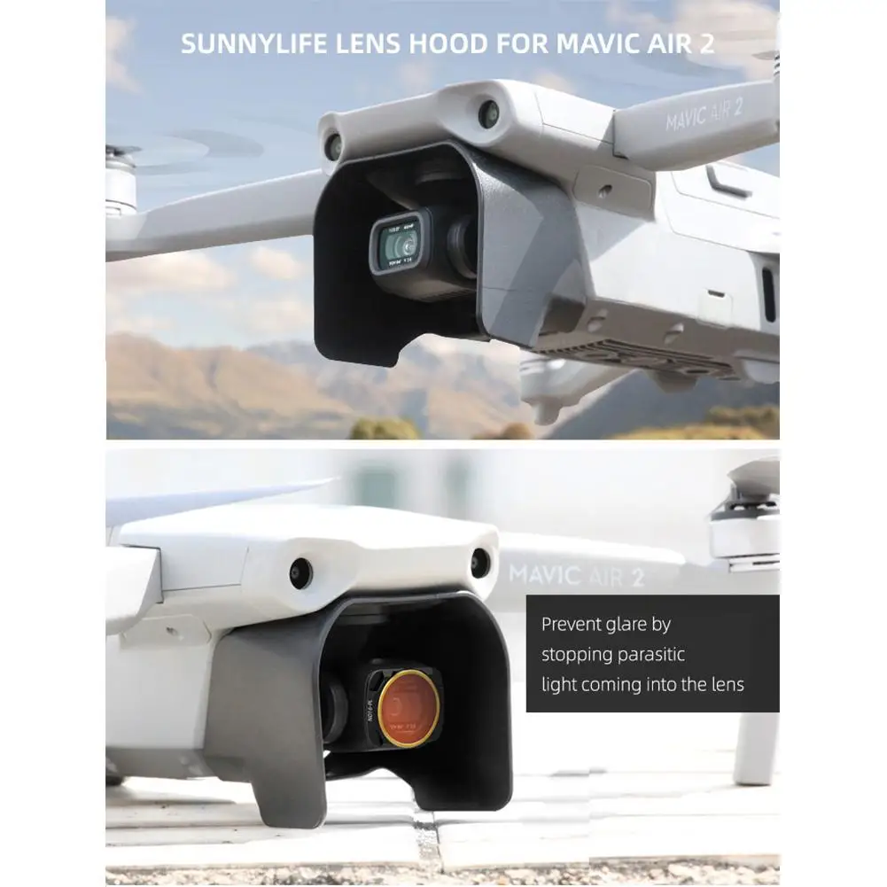 Для Mavic Air 2 бленда объектива Дрон карданный защитный чехол Крышка солнцезащитный