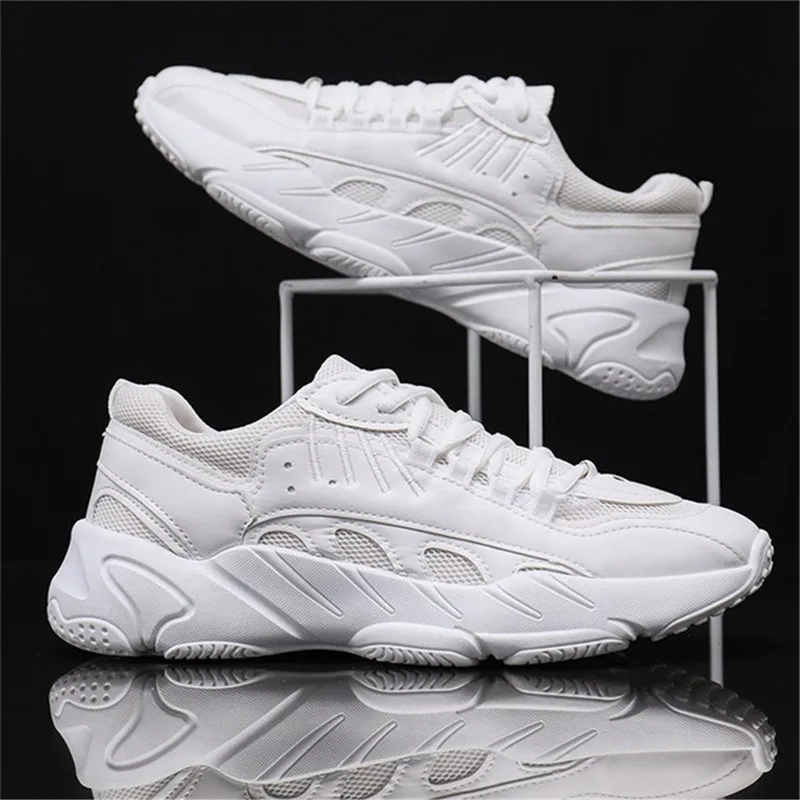 Кроссовки унисекс спортивные дышащие на платформе для бега в стиле ретро