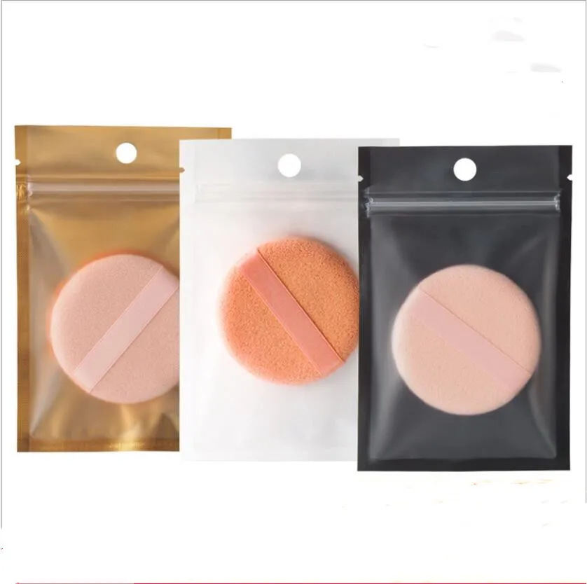 

100pcs Matte Zip lock Plastic Bag Aluminum Foil Zipper Pouches One Side Clear Reclosable Jewelry Tea Storage Packaging Bags